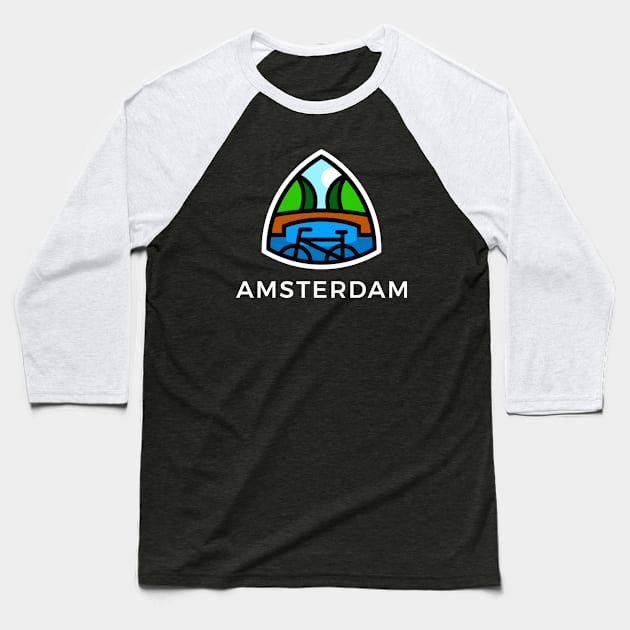 Amsterdam Baseball T-Shirt by HumeCreative